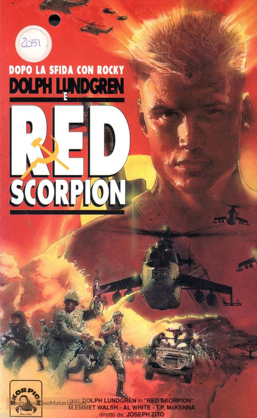 Red Scorpion - Italian VHS movie cover