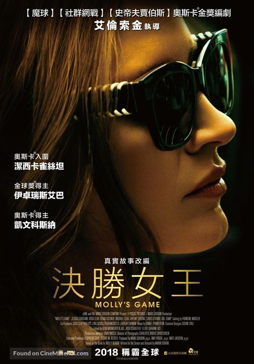 Molly&#039;s Game - Taiwanese Movie Poster