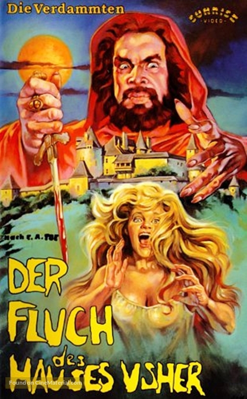 The Fall of the House of Usher - German VHS movie cover