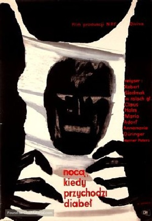 Nachts, wenn der Teufel kam - Polish Movie Poster