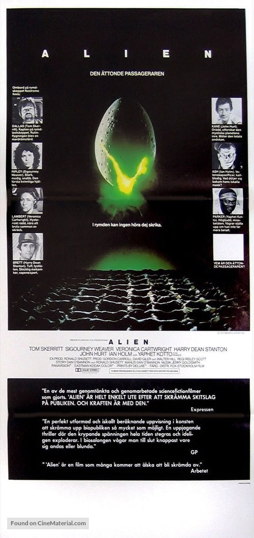 Alien - Swedish Movie Poster