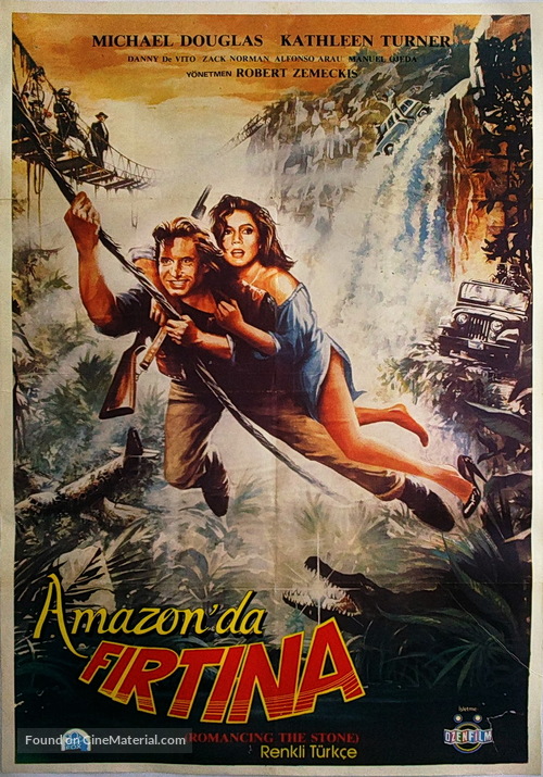 Romancing the Stone - Turkish Movie Poster