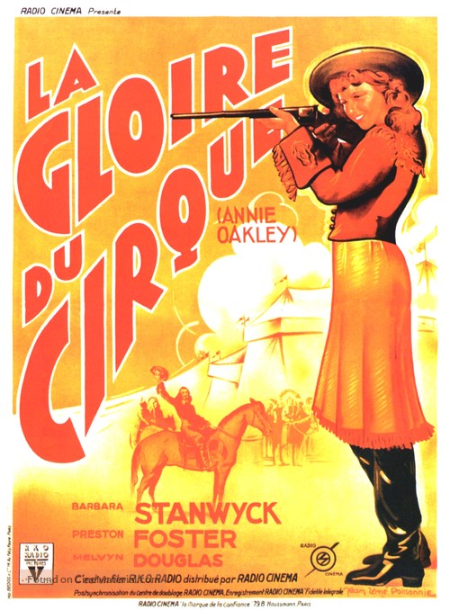 Annie Oakley - French Movie Poster