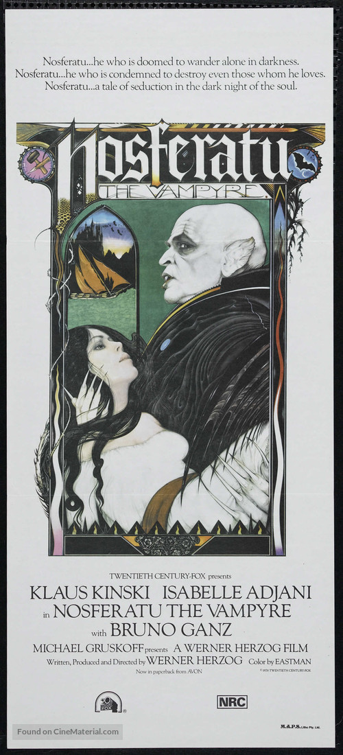 Nosferatu: Phantom der Nacht - Australian Movie Poster