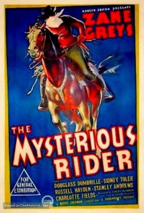 The Mysterious Rider - Australian Movie Poster