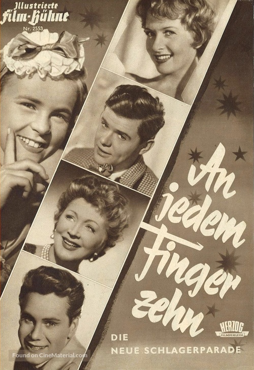 An jedem Finger zehn - German poster