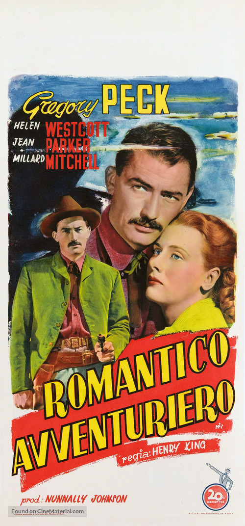 The Gunfighter - Italian Movie Poster