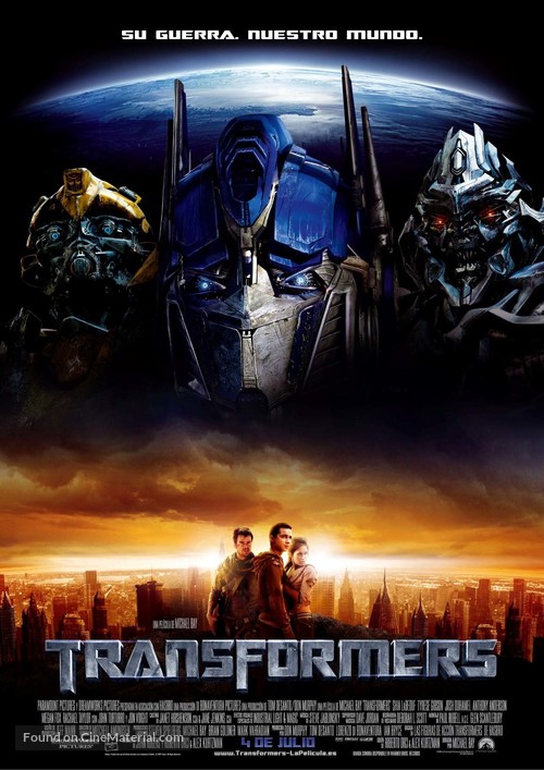 Transformers - Spanish Movie Poster