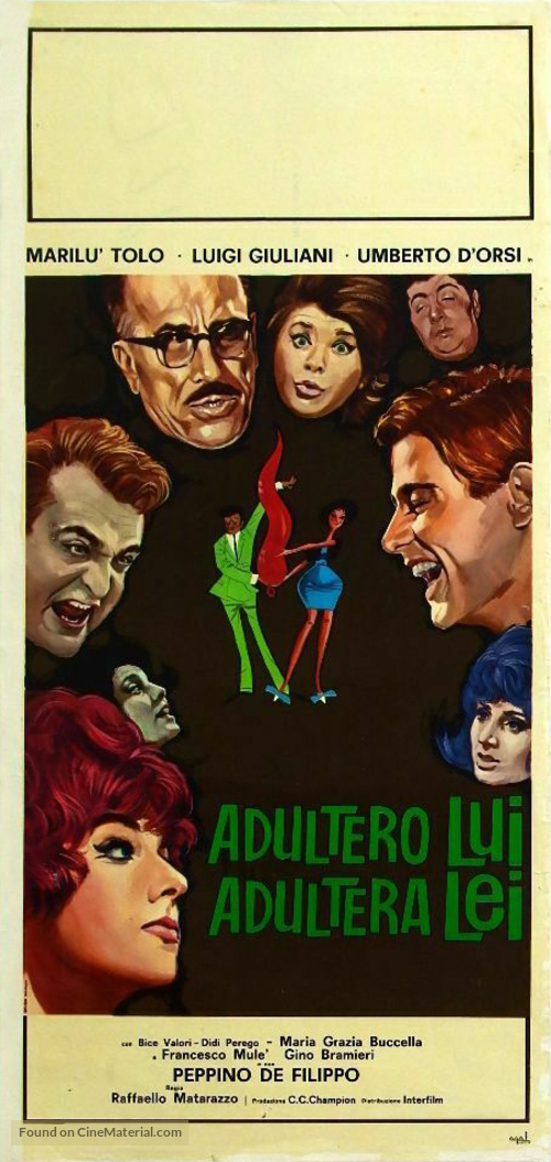 Adultero lui, adultera lei - Italian Movie Poster