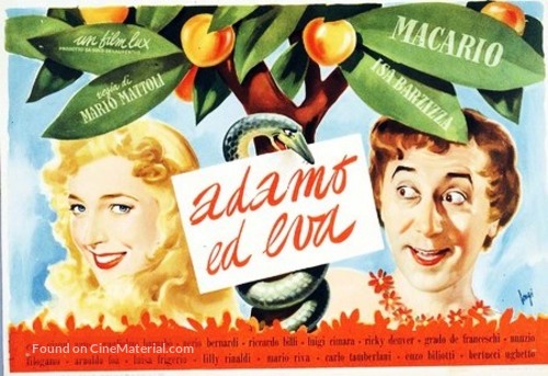 Adamo ed Eva - Italian Movie Poster