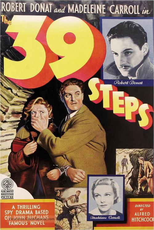 The 39 Steps - British Movie Poster