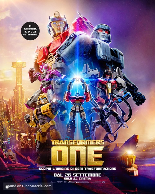 Transformers One - Italian Movie Poster