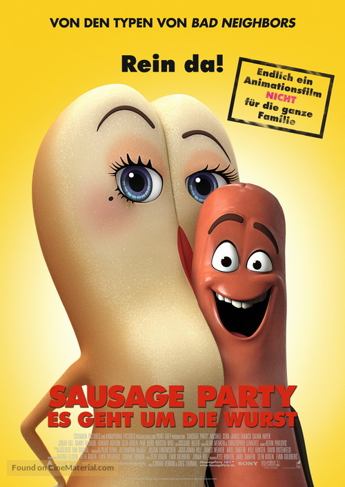 Sausage Party - German Movie Poster