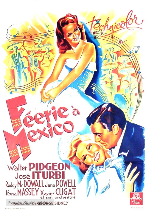 Holiday in Mexico - French Movie Poster