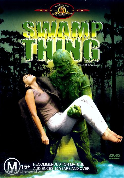 Swamp Thing - Australian DVD movie cover