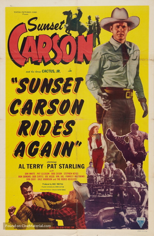 Sunset Carson Rides Again - Movie Poster