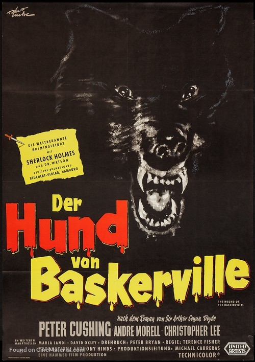 The Hound of the Baskervilles - German Movie Poster