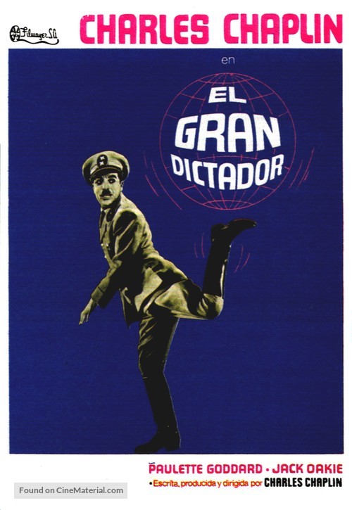 The Great Dictator - Spanish Movie Poster