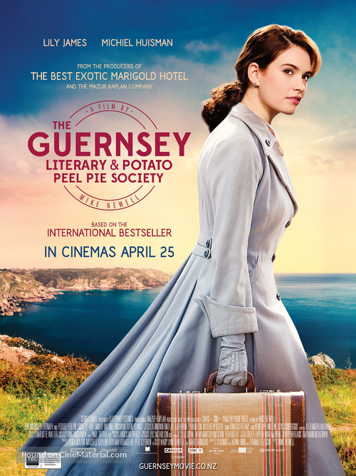 The Guernsey Literary and Potato Peel Pie Society - New Zealand Movie Poster