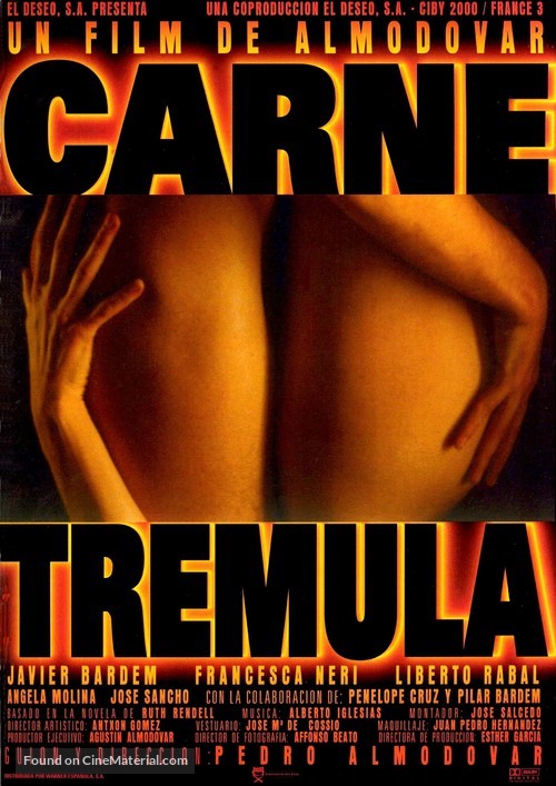 Carne tr&eacute;mula - Spanish Movie Poster