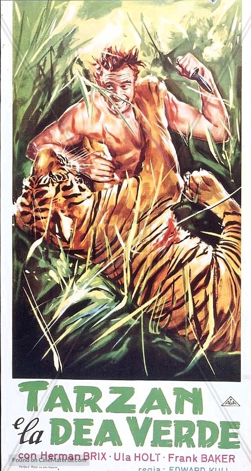 Tarzan and the Green Goddess - Italian Movie Poster