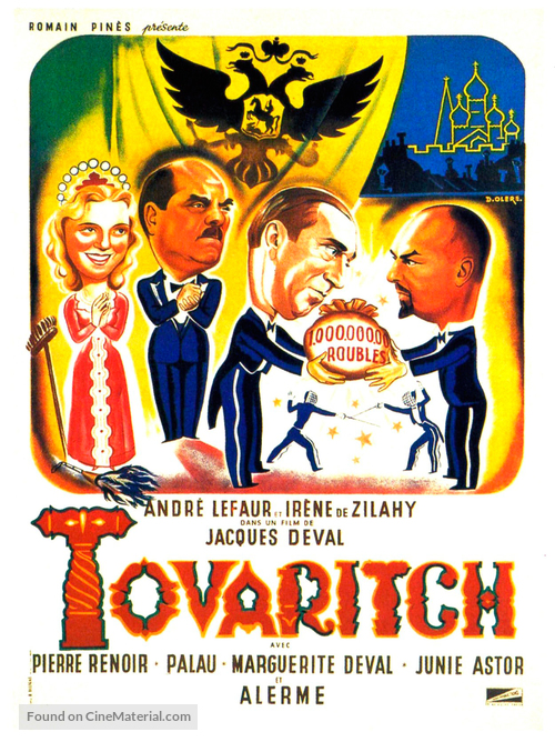 Tovaritch - French Movie Poster