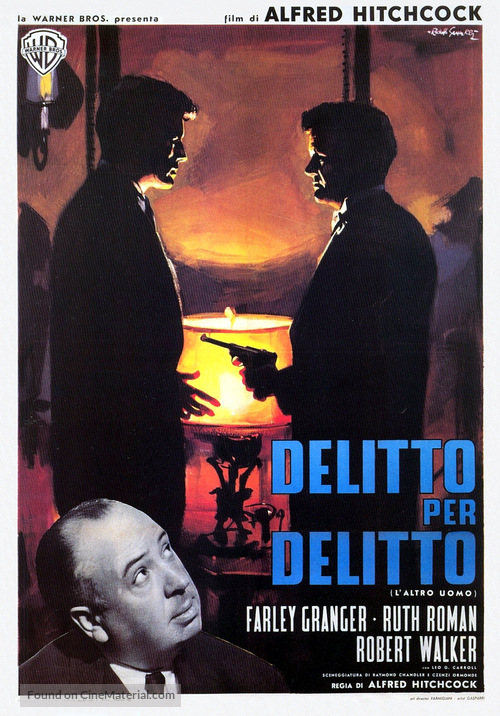 Strangers on a Train - Italian Re-release movie poster