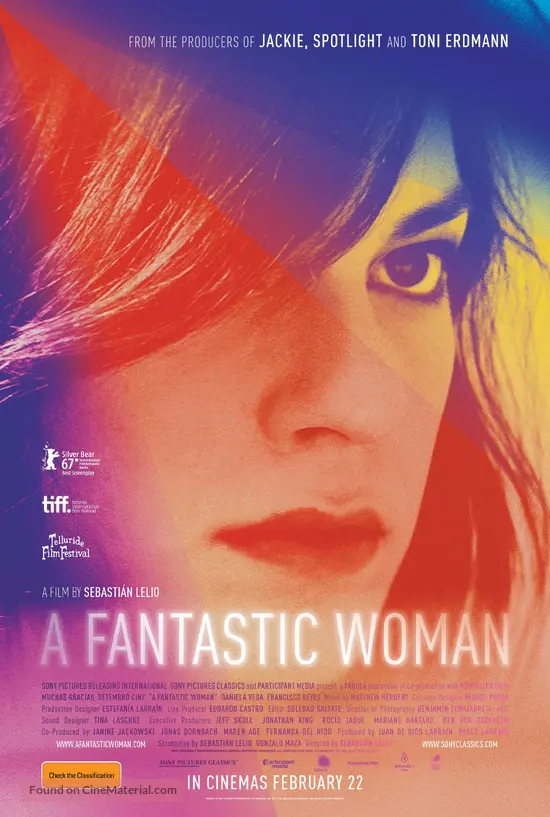 Una mujer fant&aacute;stica - Australian Movie Poster