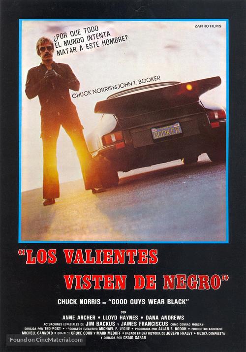 Good Guys Wear Black - Spanish Movie Poster