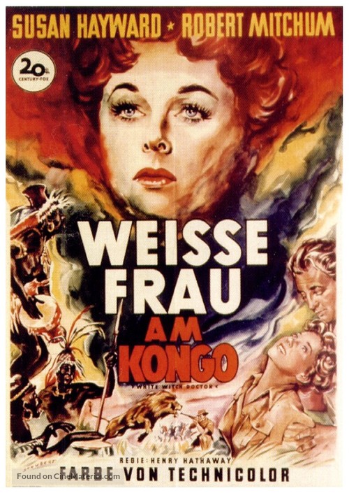 White Witch Doctor - German Movie Poster
