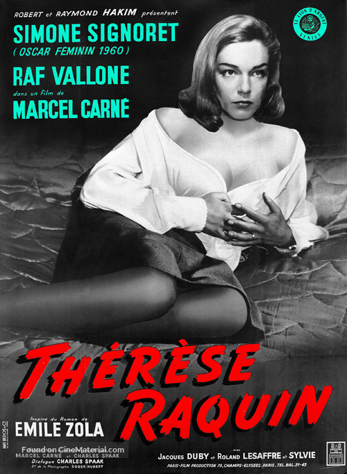 Th&egrave;r&eacute;se Raquin - French Movie Poster
