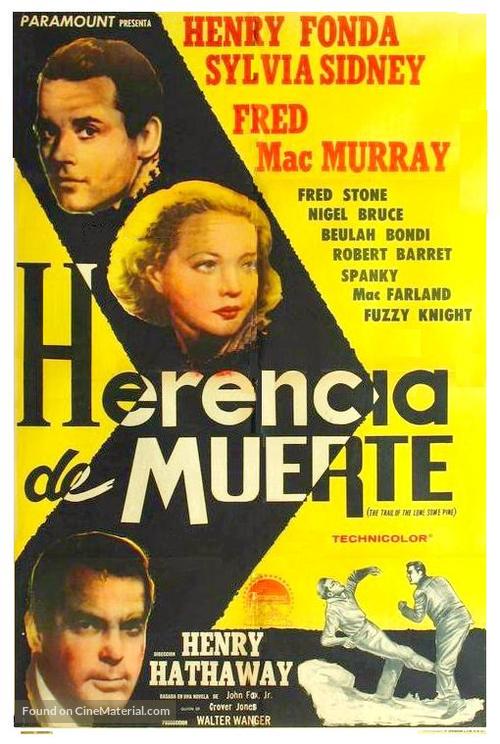 The Trail of the Lonesome Pine - Argentinian Movie Poster