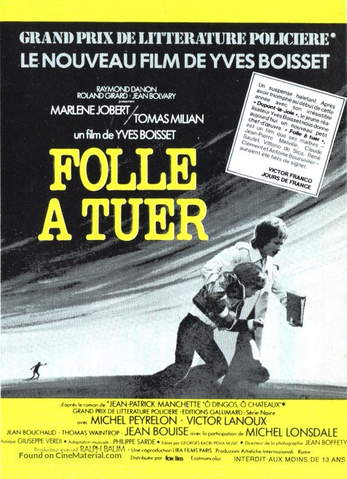Folle &agrave; tuer - French Movie Poster