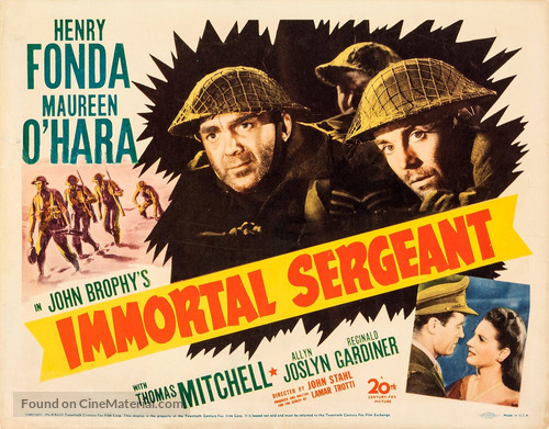 Immortal Sergeant - Movie Poster