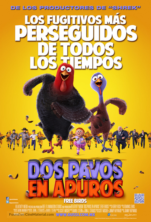 Free Birds - Mexican Movie Poster