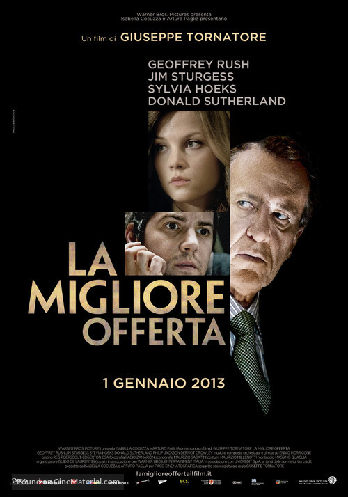 La migliore offerta - Italian Movie Poster