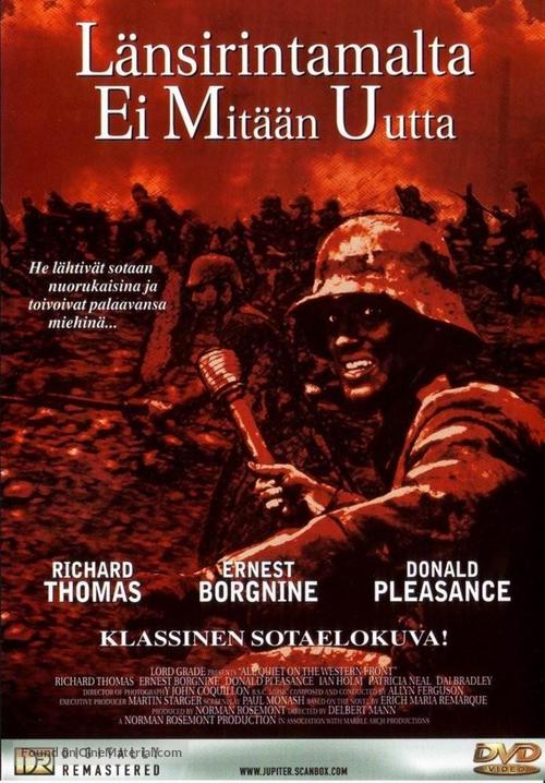 All Quiet on the Western Front - Finnish Movie Cover