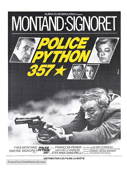 Police Python 357 - French Movie Poster