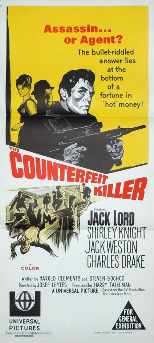 The Counterfeit Killer - Australian Movie Poster