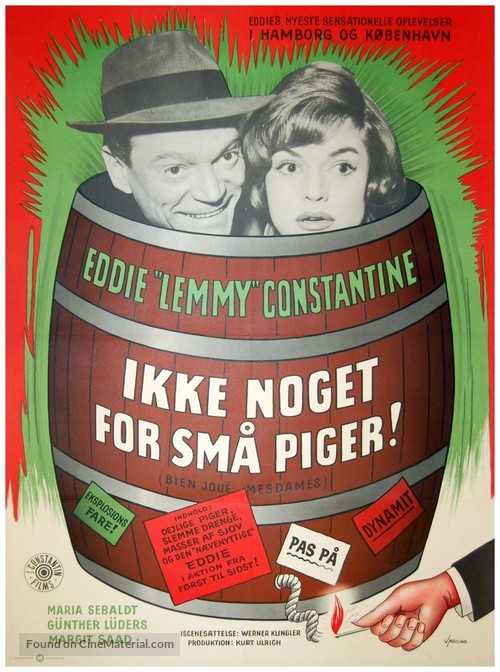 Hoppla, jetzt kommt Eddie - Danish Movie Poster