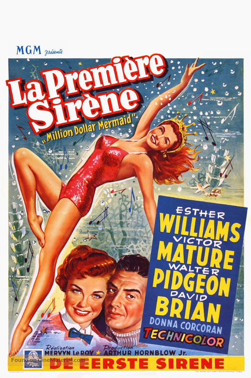 Million Dollar Mermaid - Belgian Movie Poster