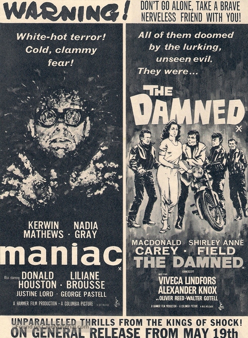 Maniac - British Combo movie poster