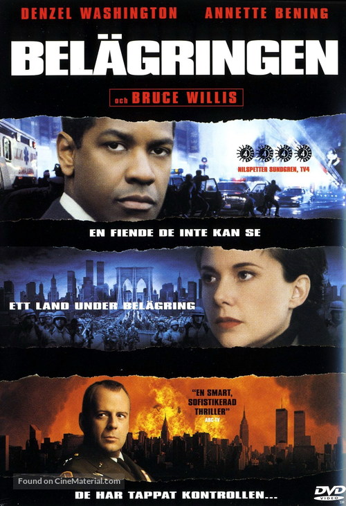 The Siege - Swedish DVD movie cover