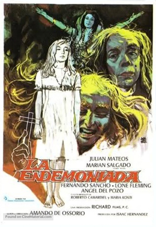 La endemoniada - Spanish Movie Poster