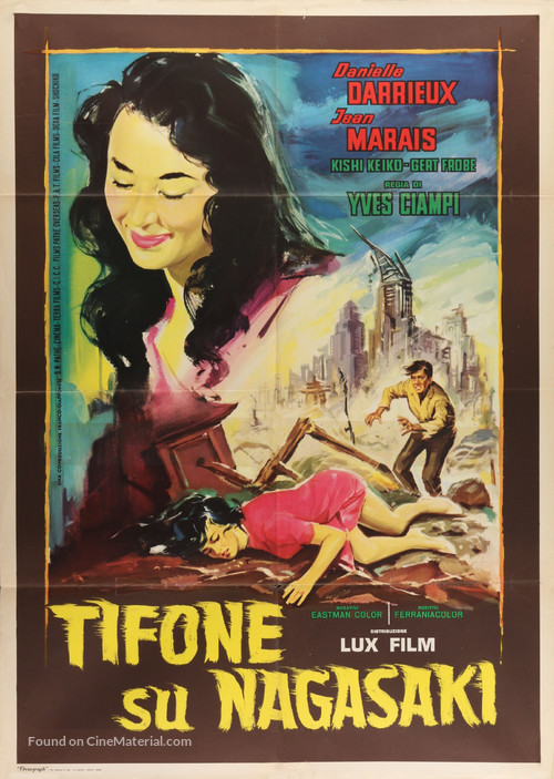 Typhon sur Nagasaki - Italian Movie Poster