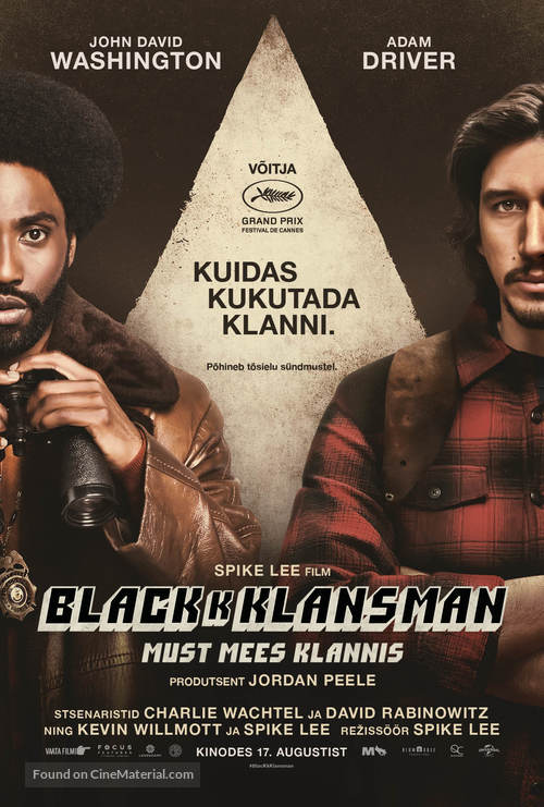 BlacKkKlansman - Estonian Movie Poster