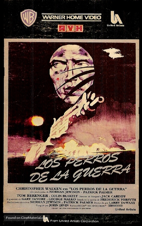 The Dogs of War - Argentinian VHS movie cover
