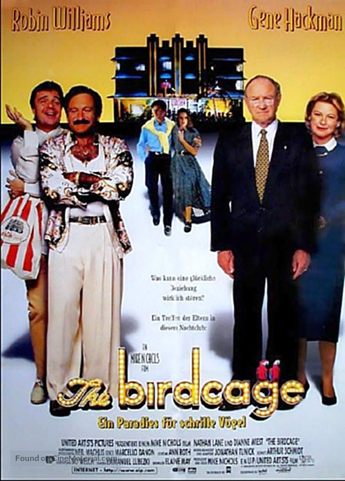 The Birdcage - German Movie Poster