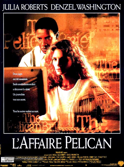 The Pelican Brief - French Movie Poster