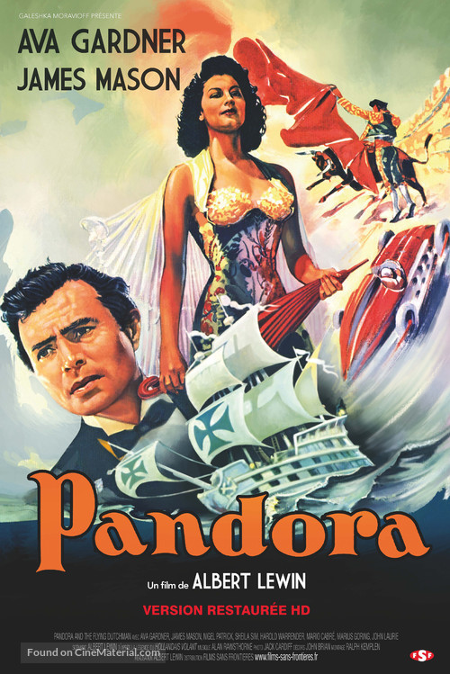 Pandora and the Flying Dutchman - French Re-release movie poster